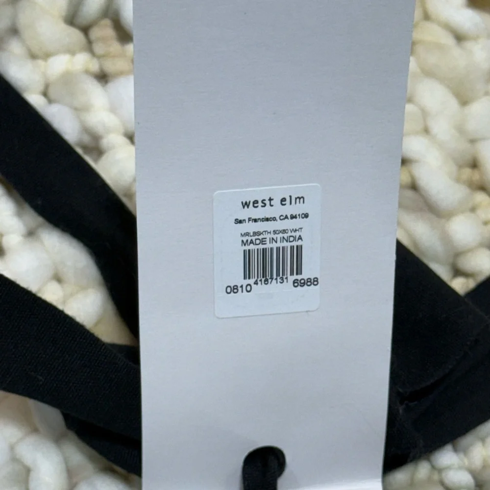 West Elm Chunky Knit Throw Blanket